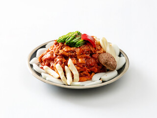 Duck meat marinated in spicy sauce