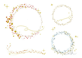 グリッターが綺麗なフレームセット