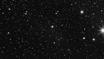 Fototapeta premium Starry night sky, many tiny stars