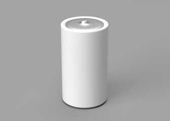 Battery Mockup - Isolated on Grey Background