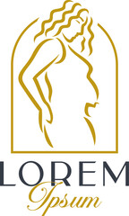 Luxury Pregnant Woman Logo Template Vol. 2