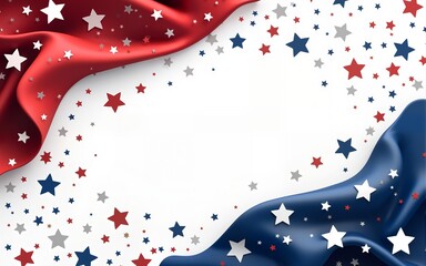 Independence day abstract background with elements of the american flag in red and blue colors. High quality