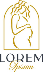 Luxury Pregnant Woman Logo Template Vol. 4