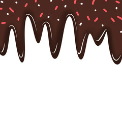 Hand drawn melted chocolate 7