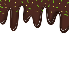 Hand drawn melted chocolate 6