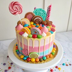 easter cake and eggs