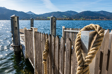 village Tegernsee at the tegernsee lake - bavaria