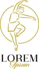 Luxury Woman Ballet Logo Template Vol. 5