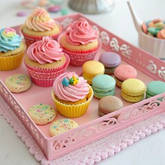 cupcakes on a plate