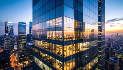 Close up of protective-gloved hand holds vial with digital DNA strands in laboratory environment.