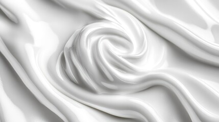 Obraz premium Smooth, flowing white liquid