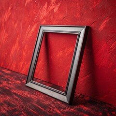 red picture frame