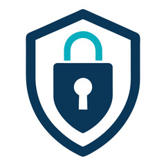 Security shield icon padlock protection privacy