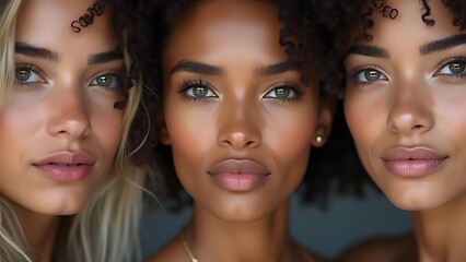 Radiant Beauty: A Portrait of Three Women