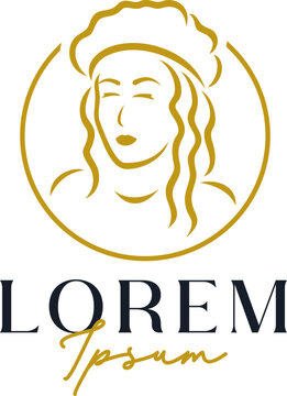 Luxury Woman Hat Logo Template Vol. 3