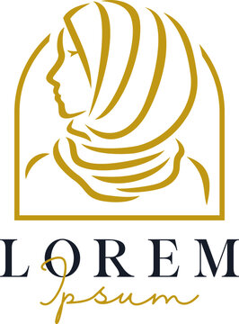 Luxury Woman Hijab Logo Template Vol. 2