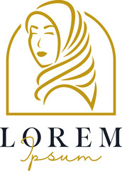 Luxury Woman Hijab Logo Template Vol. 5