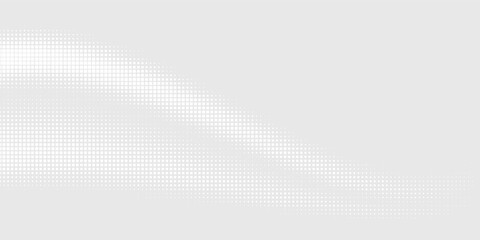 Dot white gray wave light technology texture background. Abstract big data digital concept.