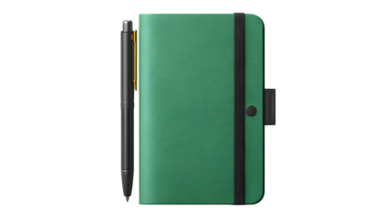 Elegant Green Notebook and Pen Stationery Set for Business Professionals Perfect for Note Taking and Meetings