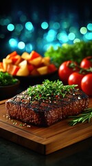 Grilled steak with roasted vegetables (1)