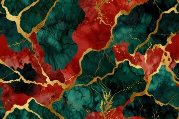 red and green grunge background