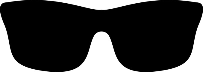 Sunglasses vector icon for fashion accessory design summer eyewear style and sun protection Men and women glasses. hipster frame, fashion black plastic rims. Trendy Optics Art, modern shade graphic