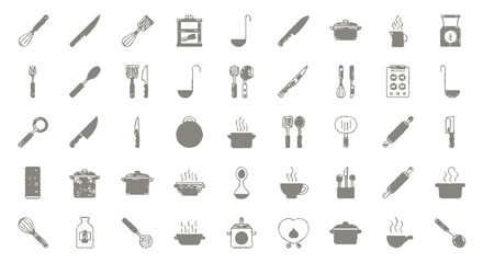 set of kitchen tools