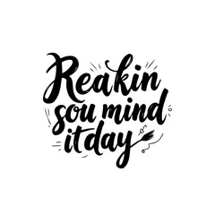 Elegant Reakin Sou Mind Itday Lettering Design for Celebrations and Festive Occasions