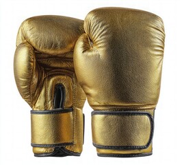 Pair Of Gold Boxing Gloves