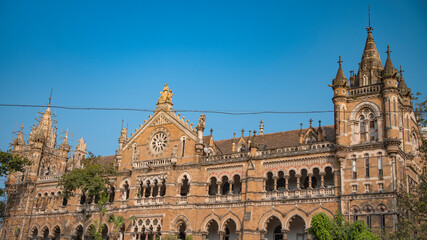Chhatrapati Shivaji Railway Station in Mumbai.