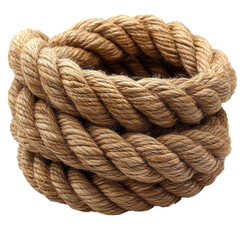 Fototapeta premium section of rope on transparent background