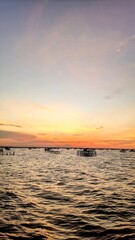 Naklejka premium sunset on the sea