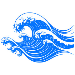 A futuristic composition of interlacing waves creating a glorious and beautiful digital tapestry illustration