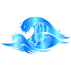 Elegant waves with beautiful color gradients, a premium and glorious vector background design