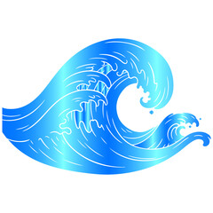 Beautifully illustrated abstract waves, an artistic and harmonious vector background for creative projects