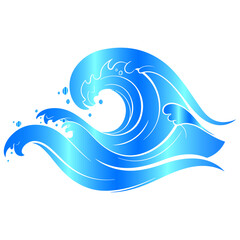 A harmonious and modern composition of minimalist waves, a beautiful vector background design
