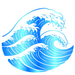 The beautiful simplicity of modern minimalist waves, a stylish and harmonious vector design