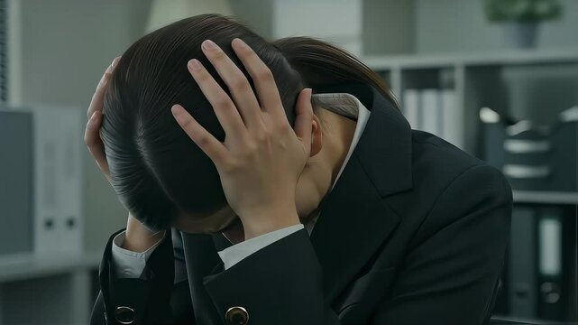 会社で孤独に悩みを抱える、若手女性会社員