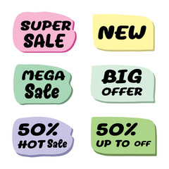 set of discount labels
