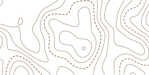 Abstract topo contour map on white background, Topographic map Topographic contour lines map seamless pattern. Geographic mountain relief diagram line wave carve pattern