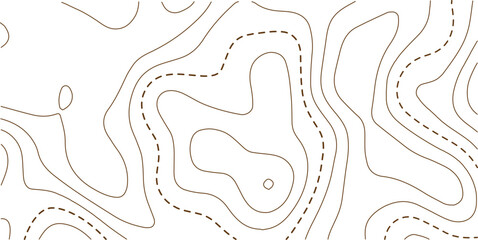 Abstract topo contour map on white background, Topographic map Topographic contour lines map seamless pattern. Geographic mountain relief diagram line wave carve pattern