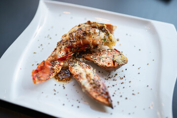 Grilled Lobster Tail with Sweet Potatoes – Healthy Gourmet Seafood Dish