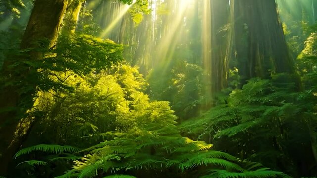 Green forest canopy