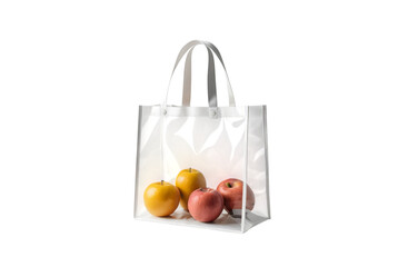 Minimalist clear tote bag mockup with handle perfect casual companion