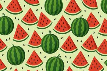 watermelon seamless pattern