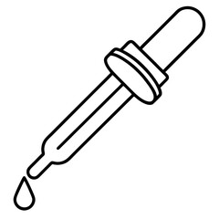Line Art Syrup Dropper Icon