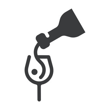 Pouring Wine Icon