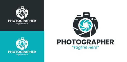 Professional Photography Logo Design with Camera and Modern Branding