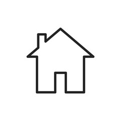 House icon set on transparent background. Symbol of house