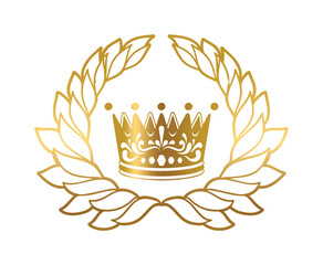 Set of King crowns templates